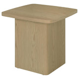 Fraser 3-Piece Greige Pedestal Coffee and End Table Set view 5