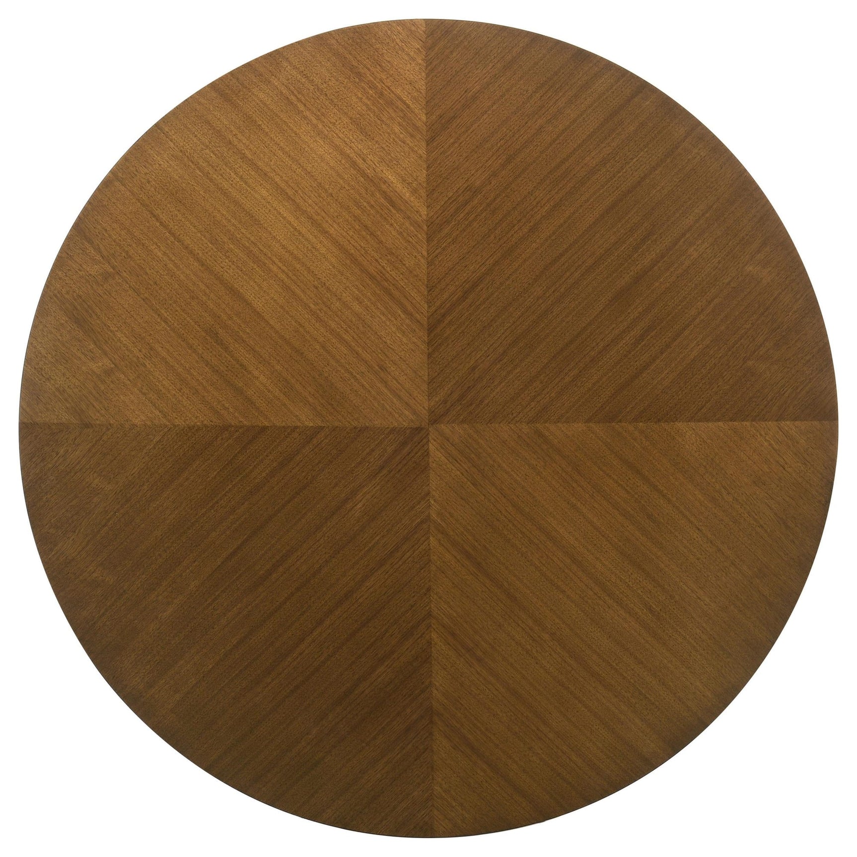 Galindo 52-inch Round Walnut Veneer Dining Table Walnut view 4