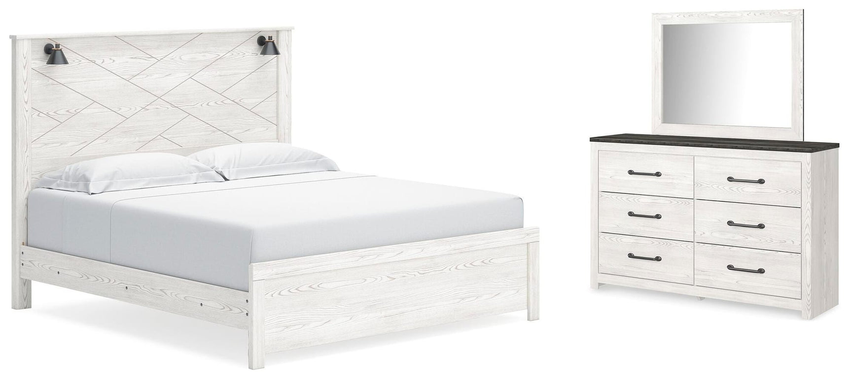 Gerridan White/Gray Panel Bedroom Set view 27