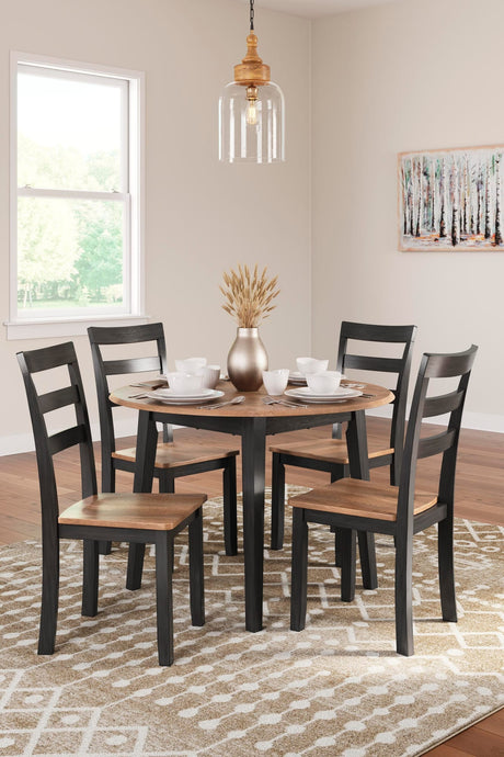 Gesthaven Natural/Brown Dining Set from Decor Furniture