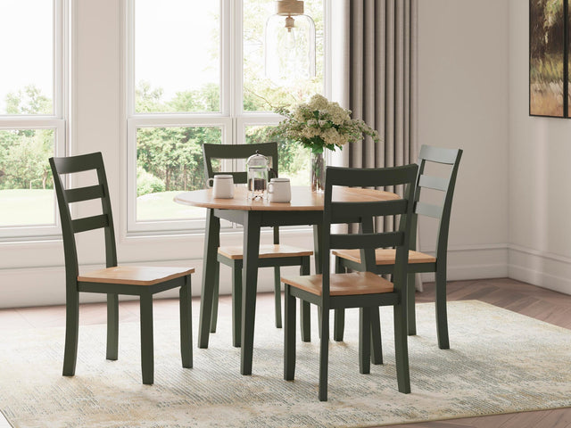 Gesthaven Natural/Green Dining Set from Decor Furniture