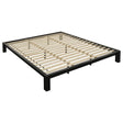 Gislen Eastern King Easy Assembly Wood Platform Bed Black from Decor Furniture
