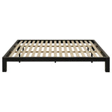 Gislen Eastern King Easy Assembly Wood Platform Bed Black view 4