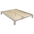 Gislen Eastern King Easy Assembly Wood Platform Bed White from Decor Furniture