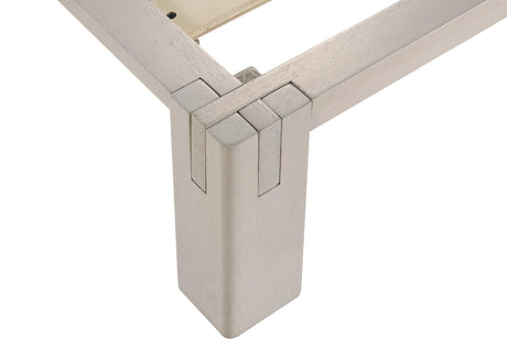 Gislen Eastern King Easy Assembly Wood Platform Bed White view 2