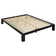 Gislen Full Easy Assembly Wood Platform Bed Black from Decor Furniture