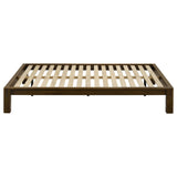 Gislen Full Easy Assembly Wood Platform Bed Walnut view 3