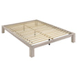 Gislen Full Easy Assembly Wood Platform Bed White from Decor Furniture