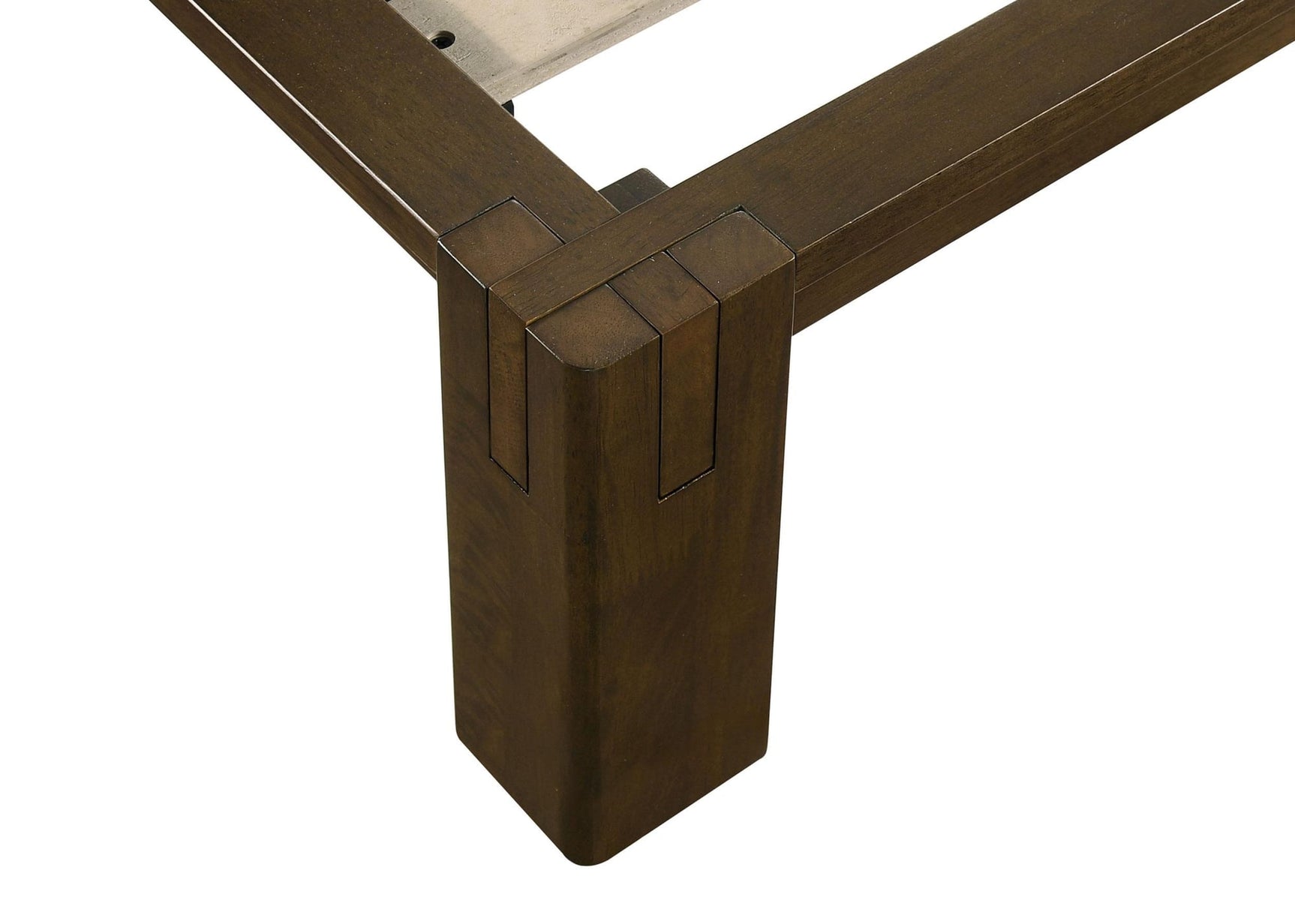 Gislen Queen Easy Assembly Wood Platform Bed Walnut view 2
