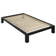 Gislen Twin Easy Assembly Wood Platform Bed Black from Decor Furniture