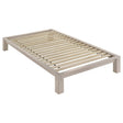 Gislen Twin Easy Assembly Wood Platform Bed White from Decor Furniture