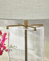 Gizeh Clear/Gold Finish Table Lamp detail view