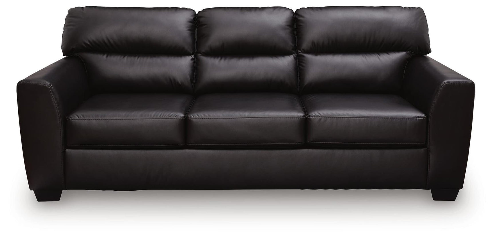 Glennbre Midnight Faux Leather Queen Sofa Sleeper view 3