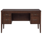 Graham 54-inch 4-drawer Double Pedestal Lift Top Computer Desk Chocolate view 5