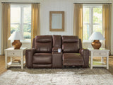 Gravier Cordova Leather Power Reclining Loveseat with Console view 9