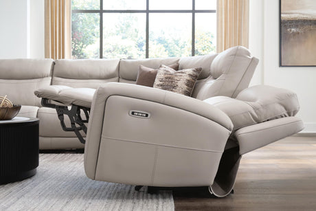 Gravier Gray 5-Piece Power Reclining Sectional from Decor Furniture
