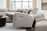 Gravier Gray 6-Piece Power Reclining Sectional with Storage Console from Decor Furniture