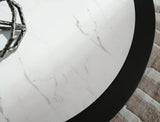Grayman Black Coffee Table detail view