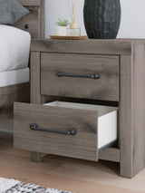 Graystorm Brown Gray Panel Bedroom Set detail view