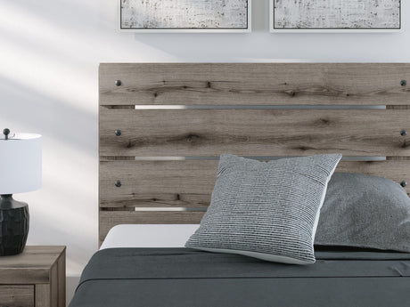 Graystorm Brown Gray Panel Bedroom Set Full 3: Bed, Dresser, Mirror from Decor Furniture