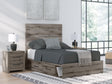 Graystorm Brown Gray Panel Storage Bedroom Set 2 view 11