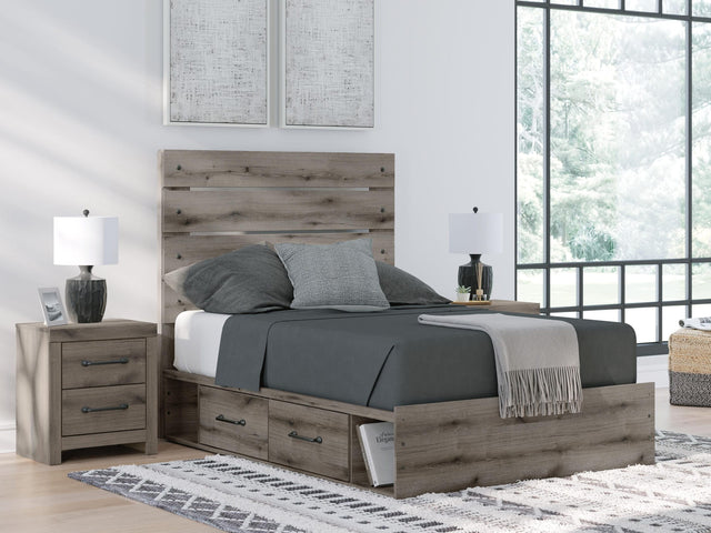 Graystorm Brown Gray Panel Storage Bedroom Set 2 view 11