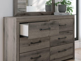 Graystorm Brown Gray Panel Storage Bedroom Set 2 detail view
