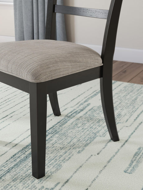 Greddinton Brown Dining Set detail view