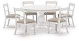 Greddinton White Dining Set view 4