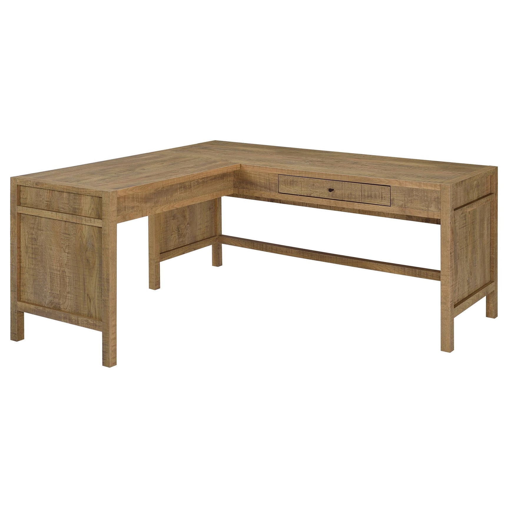 Hogan 1-drawer Lift Top L-shape Computer Writing Desk Mango view 4
