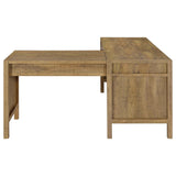 Hogan 1-drawer Lift Top L-shape Computer Writing Desk Mango view 8