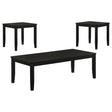 HP0426 Coffee Table 3 Pc Set Black from Decor Furniture