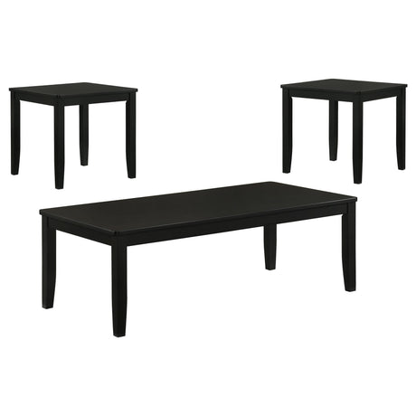 HP0426 Coffee Table 3 Pc Set Black from Decor Furniture