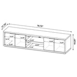 Ingram 4-Door TV Stand for TVs up to 85 Inches Latte view 10