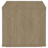Ingram Square End Table with Drawer and Open Shelf Latte view 6
