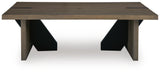 Kandinew Light Brown Coffee Table view 4