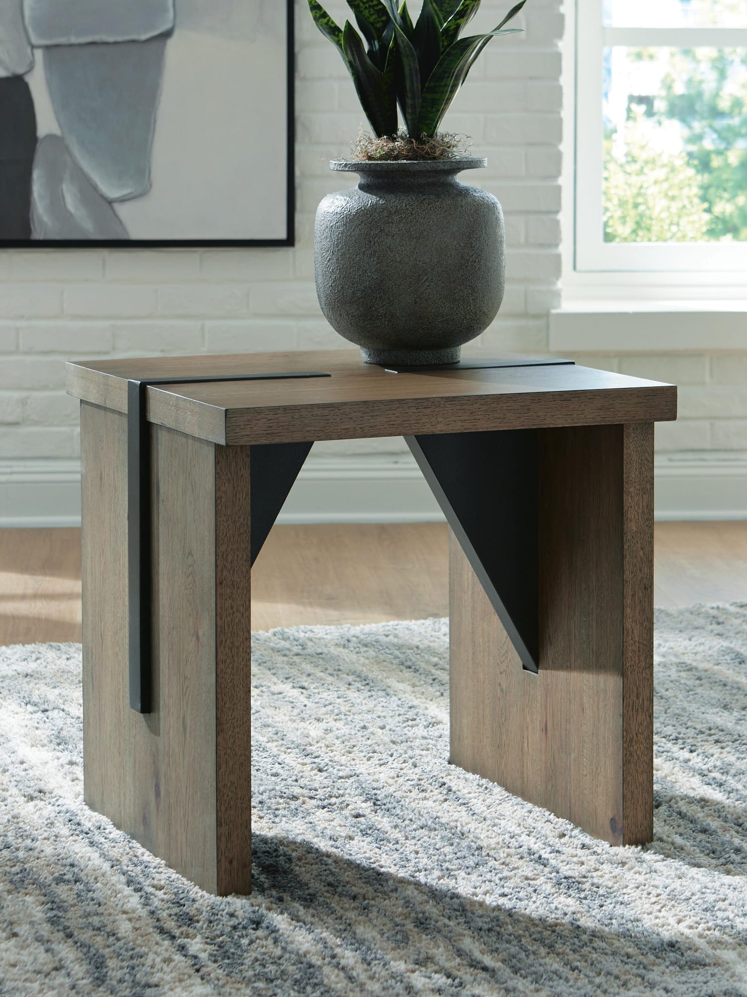 Kandinew Light Brown End Table from Decor Furniture