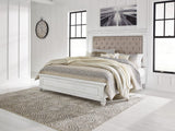 Kanwyn Whitewash Panel Bedroom Set Queen 3: Bed, Dresser, Mirror from Decor Furniture