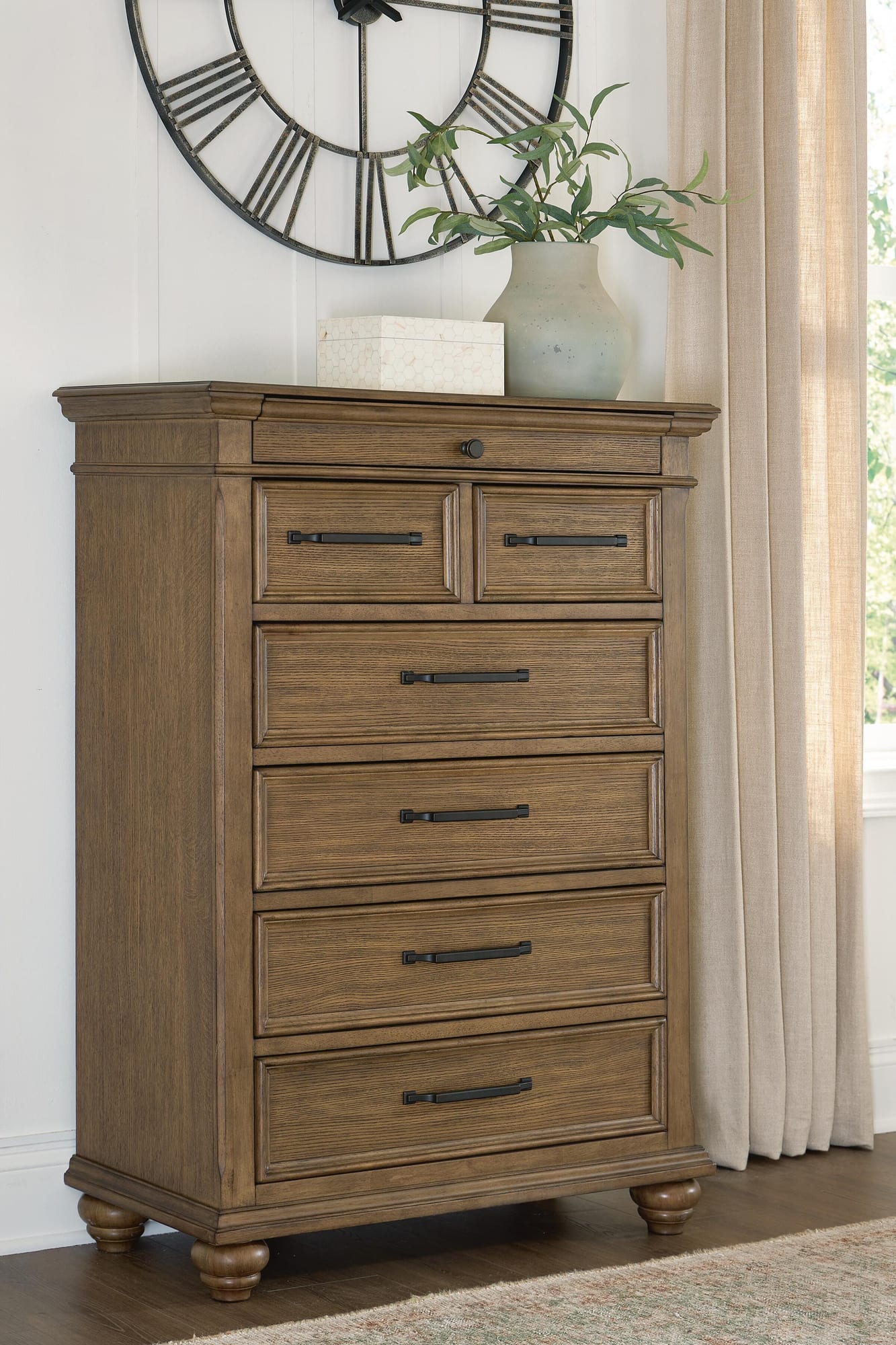 Karallin Medium Brown Chest of Drawers from Decor Furniture
