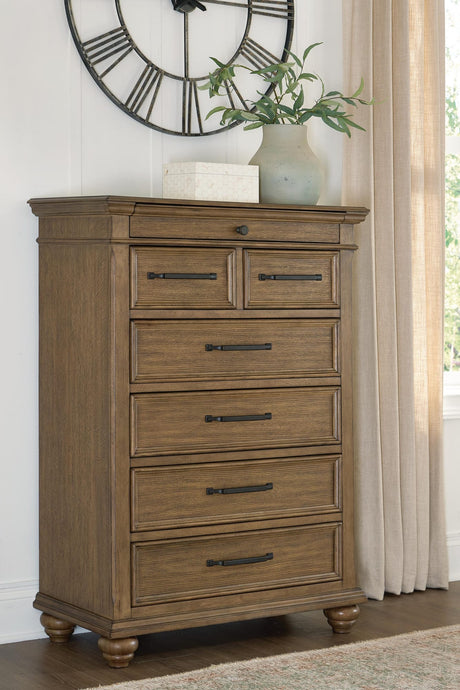 Karallin Medium Brown Chest of Drawers from Decor Furniture