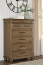 Karallin Medium Brown Chest of Drawers from Decor Furniture