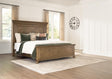Karallin Medium Brown King Panel Bed from Decor Furniture