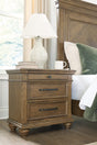Karallin Medium Brown Nightstand from Decor Furniture
