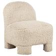 Lacombe Faux Fur Accent Chair Latte from Decor Furniture