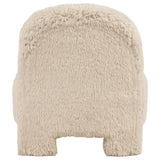 Lacombe Faux Fur Accent Chair Latte view 6