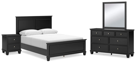 Lanolee Black Panel Bedroom Set from Decor Furniture