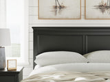 Lanolee Black Panel Storage Bedroom Set Queen 3: Bed, Dresser, Mirror from Decor Furniture