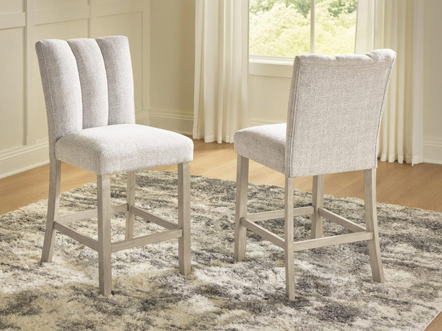 Larawyn Bisque Counter Height Barstool from Decor Furniture