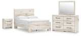 Lawroy Light Natural Panel Bedroom Set view 2