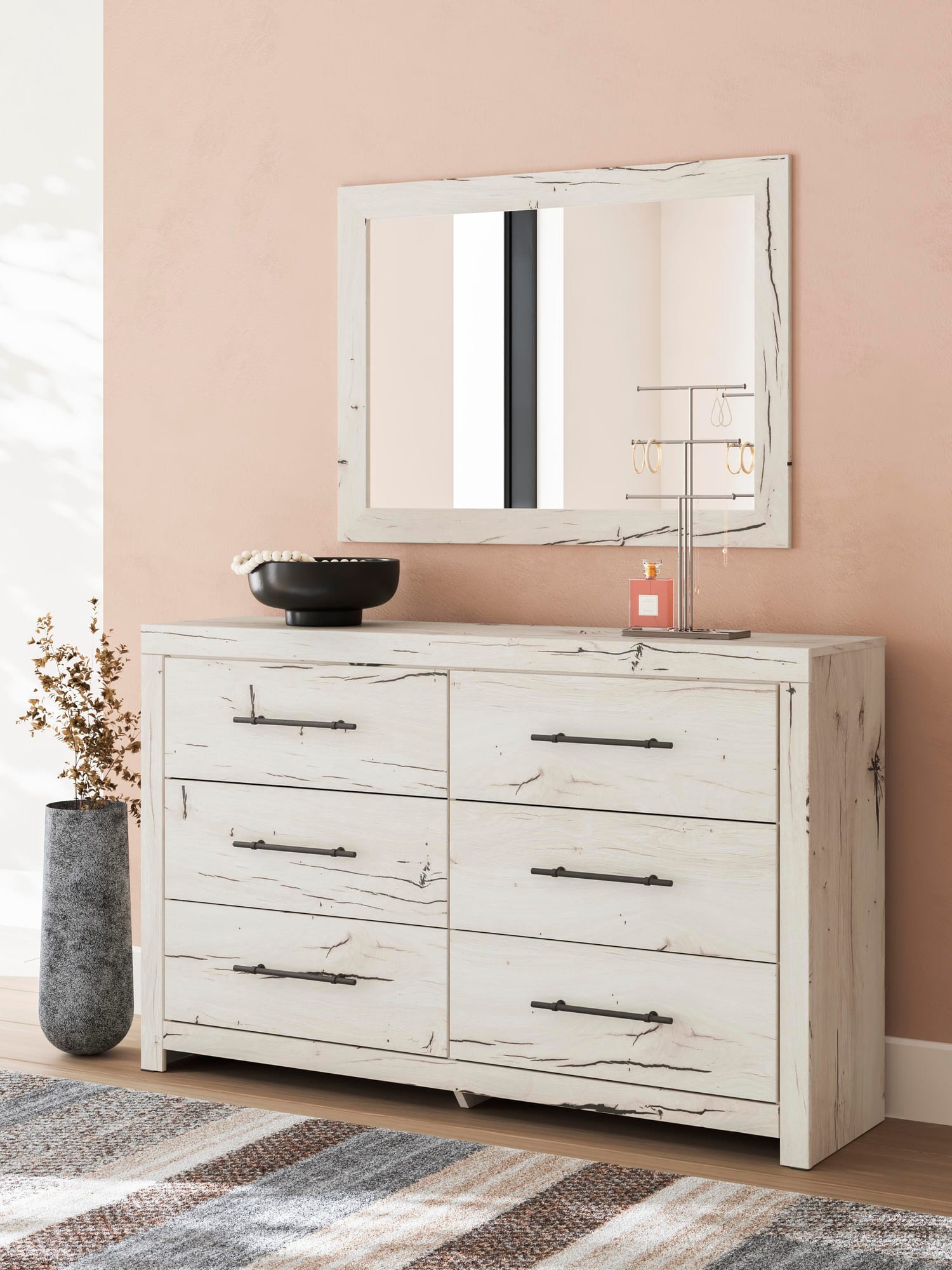 Lawroy Light Natural Panel Bedroom Set view 17